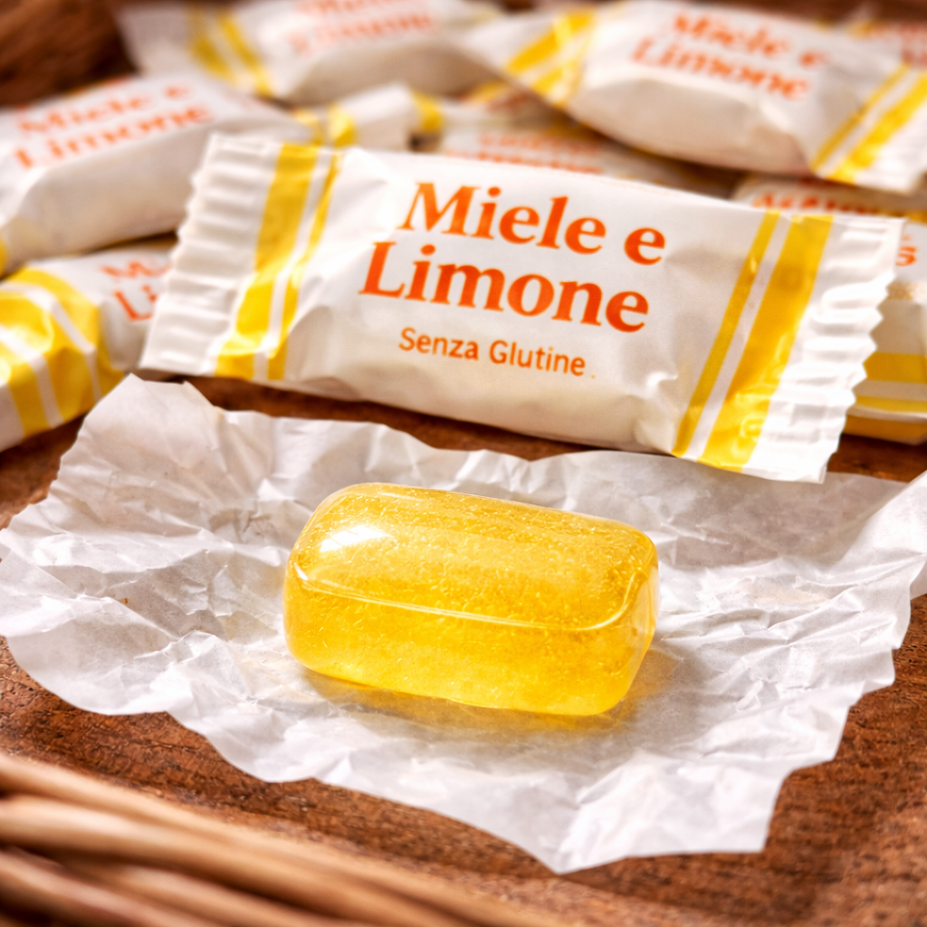 Bonbons artisanaux miel & citron (sans gluten)