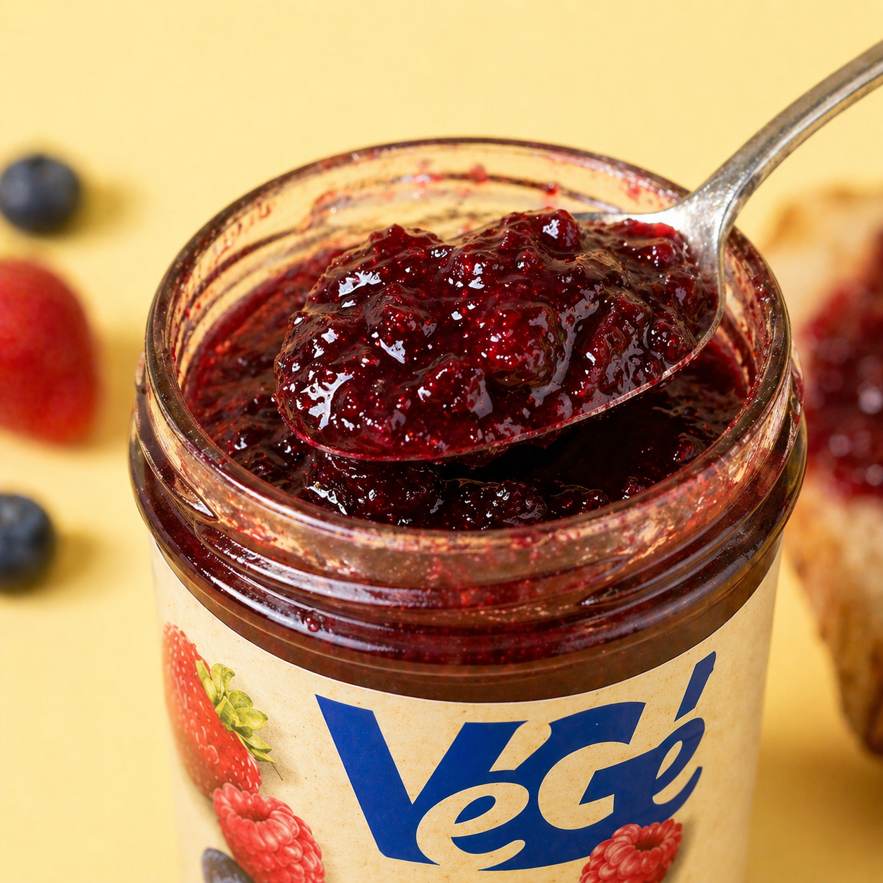 Confiture aux fruits des bois
