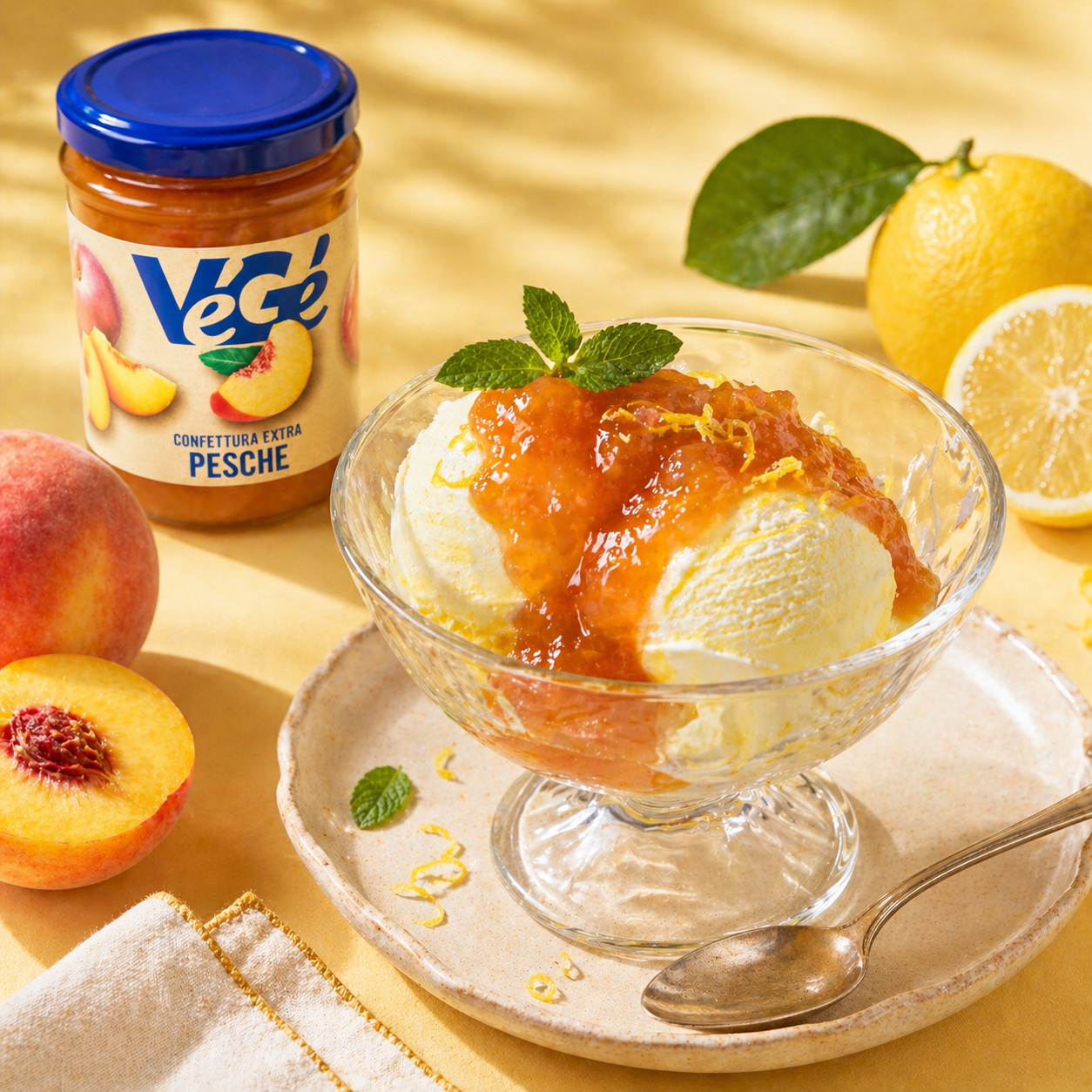 Confiture de pêche