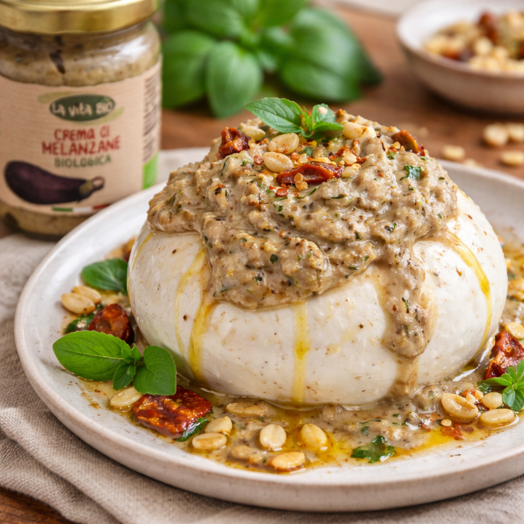 Crème d'aubergine biologique