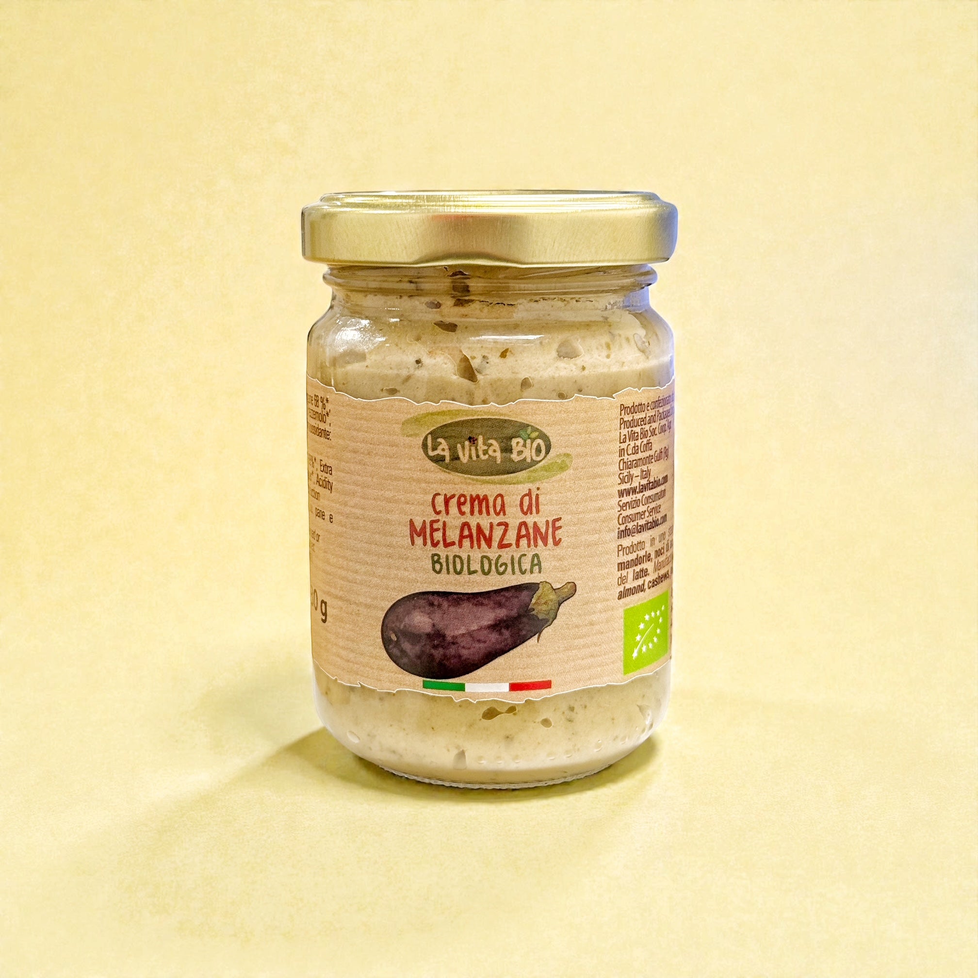 Crème d'aubergine biologique