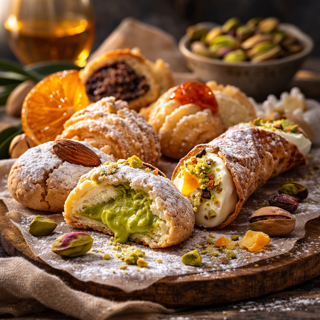 Assortiment de biscuits aux amandes
