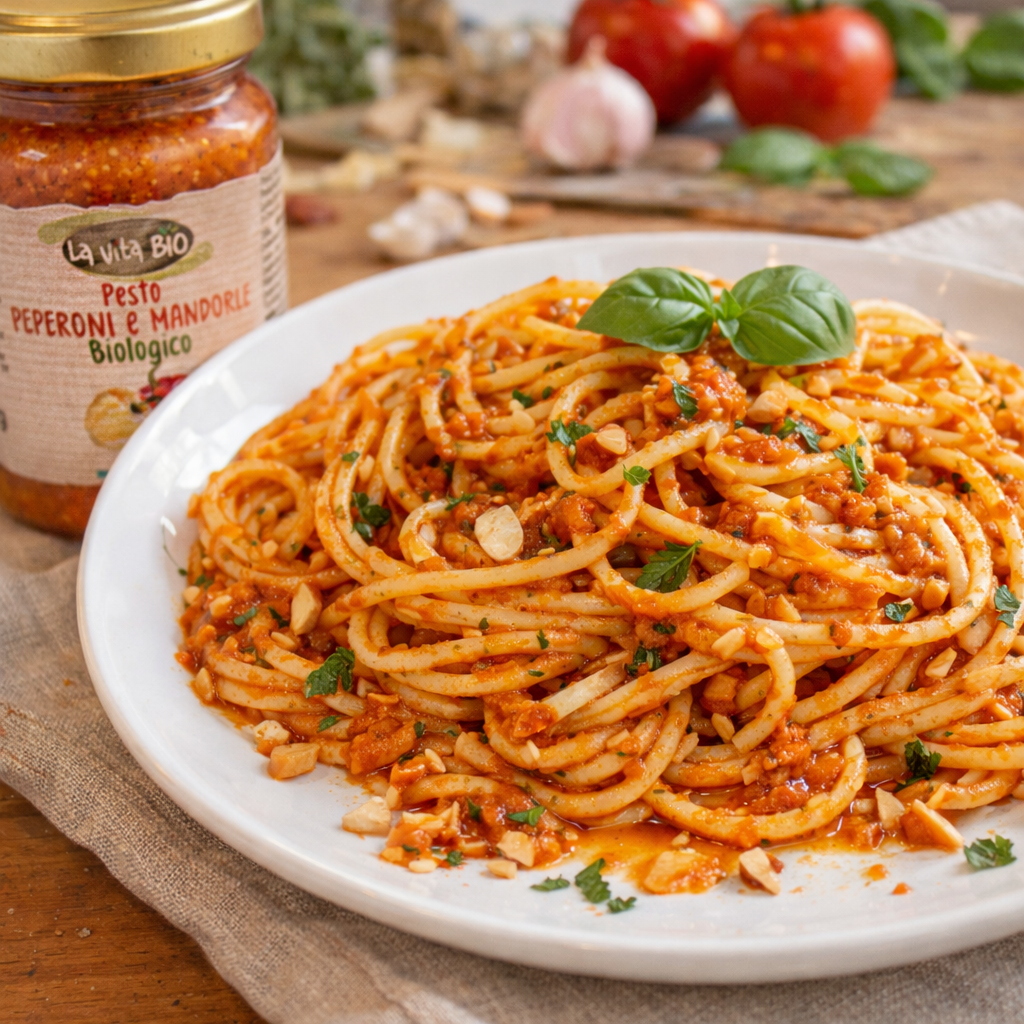 Pesto poivron et amande biologique
