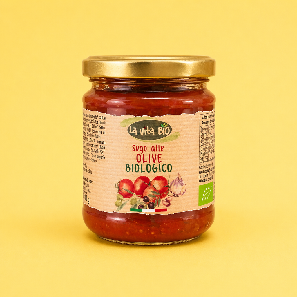 Sauce tomate aux olives biologique