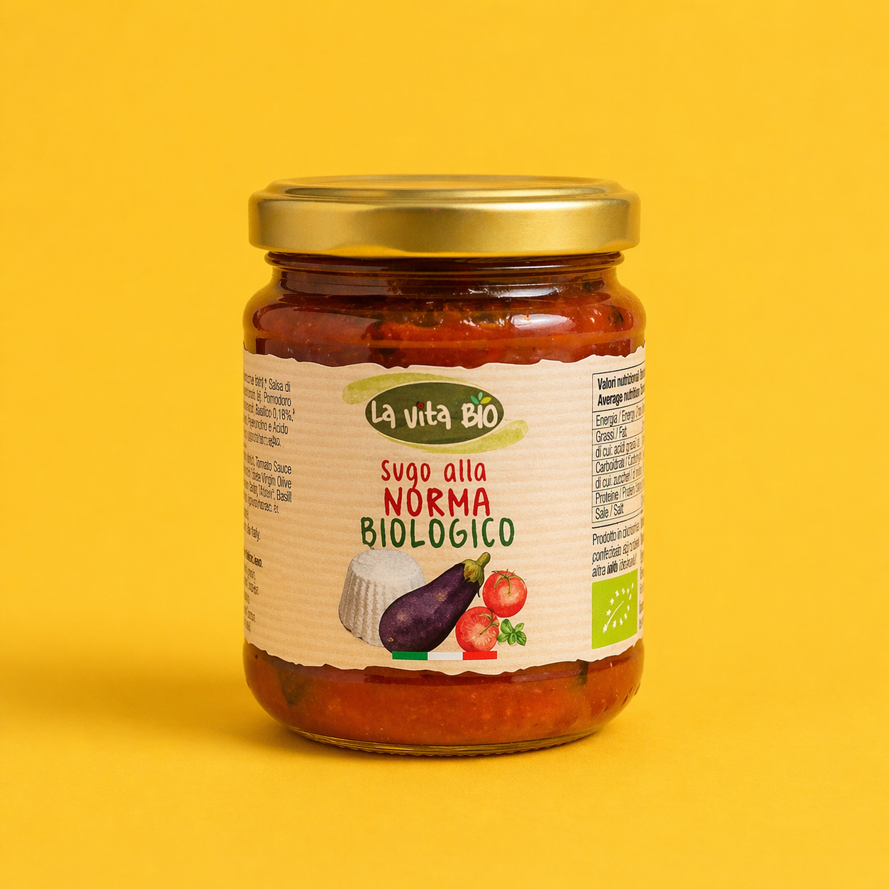 Sauce tomate aux aubergine & ricotta