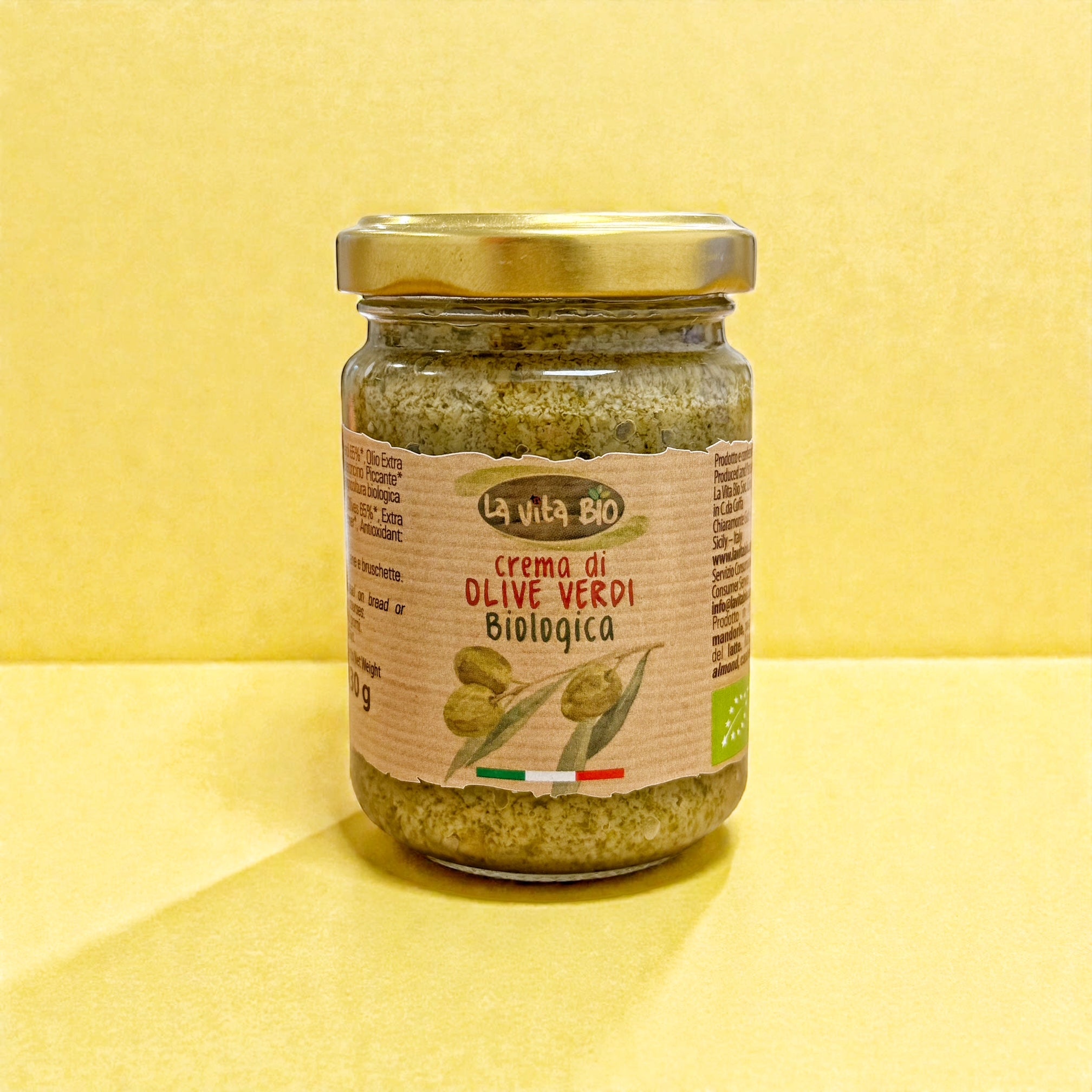 Crème d'olive verte biologique